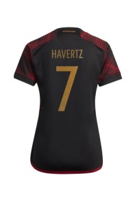 Tyskland Kai Havertz #7 Fotballdrakt Borte Klær Dame VM 2022 Korte ermer